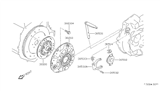 Diagram for Nissan Pulsar NX Clutch Disc - 30100-16A00