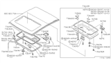 Diagram for 1983 Nissan Pulsar NX Sunroof - 73806-01M25