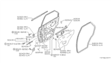 Diagram for 1984 Nissan Pulsar NX Door Moldings - 82821-01M00