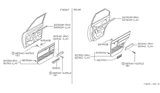 Diagram for 1986 Nissan Pulsar NX Armrest - 80940-16M63