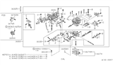 Diagram for 1982 Nissan Sentra Carburetor - 16010-33M00