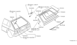 Diagram for 1984 Nissan Pulsar NX Lift Support - 90450-01M00