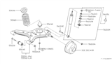 Diagram for 1985 Nissan Pulsar NX Coil Springs - 55020-01M06