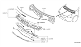 Diagram for 2009 Nissan Rogue Weather Strip - 66830-JM00A