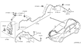 Diagram for 2010 Nissan Rogue Windshield Washer Nozzle - 28931-JM00A