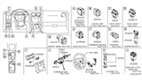 Diagram for 2007 Nissan Murano Clock Spring - B5567-CB66A