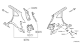 Diagram for Nissan Rogue Fuel Door Hinge - 78836-AL500