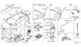 Diagram for 2013 Nissan Rogue Antenna - 28208-JM21A