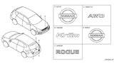 Diagram for 2005 Nissan Murano Emblem - 90896-CB800