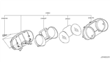 Diagram for 2008 Nissan Rogue Instrument Cluster - 24813-JM02D