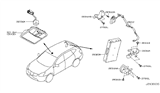 Diagram for 2009 Nissan Rogue Antenna - 28212-JM00A