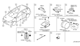 Diagram for Nissan Rogue Antenna - 285E5-89905