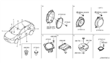 Diagram for 2009 Nissan Cube Car Speakers - 28156-JM00A