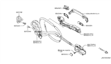 Diagram for 2009 Nissan Rogue Rear Passenger Door Handle Latch - 82501-JM00A