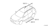 Diagram for 2013 Nissan Rogue Door Moldings - 82871-1VY0A