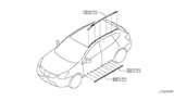 Diagram for Nissan Rogue Door Moldings - 80870-1VY0A