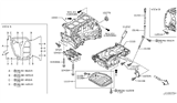 Diagram for Nissan Rogue Oil Pan - 11110-JG31A