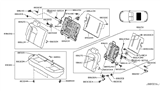 Diagram for 2015 Nissan Rogue Seat Cushion - 88300-JM01A