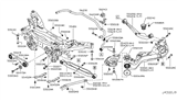 Diagram for Nissan Rogue Rear Crossmember - 55400-1YA0B