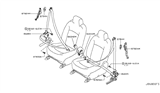 Diagram for 2011 Nissan Rogue Seat Belt - 86842-JM05B