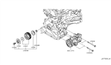 Diagram for 2009 Nissan Frontier A/C Idler Pulley - 11925-EA00A