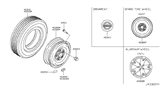 Diagram for 2011 Nissan Quest Spare Wheel - 40300-CN077