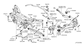 Diagram for Nissan Rogue Rear Crossmember - 55401-1YA0A