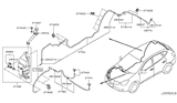 Diagram for 2009 Nissan Rogue Windshield Washer Nozzle - 28970-JM00A