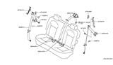 Diagram for 2014 Nissan Rogue Seat Belt - 88842-JM10A