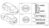 Diagram for 2009 Nissan Rogue Emblem - 84894-JM00A