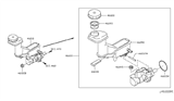 Diagram for 2015 Nissan Rogue Brake Master Cylinder Reservoir - D6010-JG80A