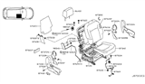 Diagram for 2014 Nissan Rogue Seat Cover - 87620-JM02A