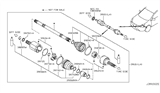 Diagram for Nissan Drive Shaft - 39101-JG02C