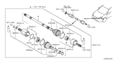 Diagram for 2012 Nissan Rogue Axle Shaft - 39101-JG02C