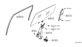 Diagram for 2008 Nissan Rogue Window Run - 82330-JM00A