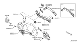 Diagram for 2013 Nissan Rogue Door Lock Actuator - 80501-JM10A