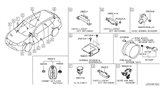 Diagram for Nissan Rogue Air Bag Sensor - K8830-3RA0A