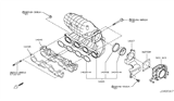 Diagram for 2014 Nissan Rogue Intake Manifold Gasket - 14035-JG30A