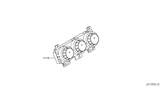 Diagram for 2015 Nissan Rogue A/C Switch - 27500-1VK0C