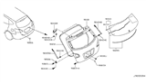 Diagram for 2010 Nissan Rogue Door Hinge - 90400-JM00A