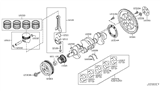 Diagram for 2009 Nissan Rogue Crankshaft Gear - 13021-6N20A