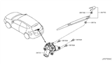 Diagram for 2013 Nissan Rogue Wiper Motor - 28710-ED500