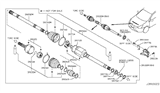 Diagram for Nissan 370Z CV Boot - C9B41-JA00A