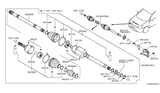 Diagram for 2014 Nissan 370Z CV Boot - C9B41-JA00A