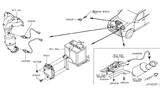 Diagram for 2008 Nissan Rogue Engine Control Module - 23710-JM01C