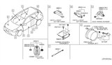 Diagram for 2011 Nissan Rogue Air Bag Sensor - K8831-1VK0A