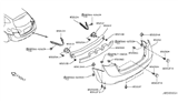 Diagram for Nissan Rogue Bumper - HEM22-JM04H