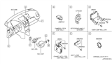 Diagram for 2014 Nissan Rogue Body Control Module - 284B1-1VX0A