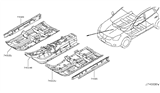 Diagram for 2011 Nissan Rogue Floor Pan - G4310-JM1MA