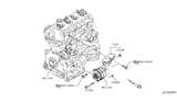 Diagram for 2008 Nissan Altima Alternator Bracket - 11710-JG30A